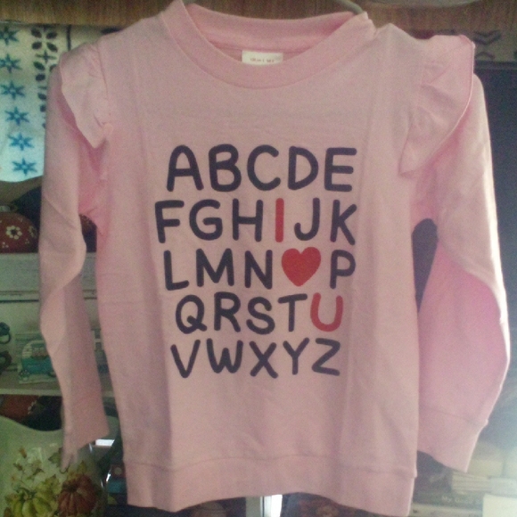 H&H Family Other - NWOT!  Pink Long Sleeve Alphabet Tee